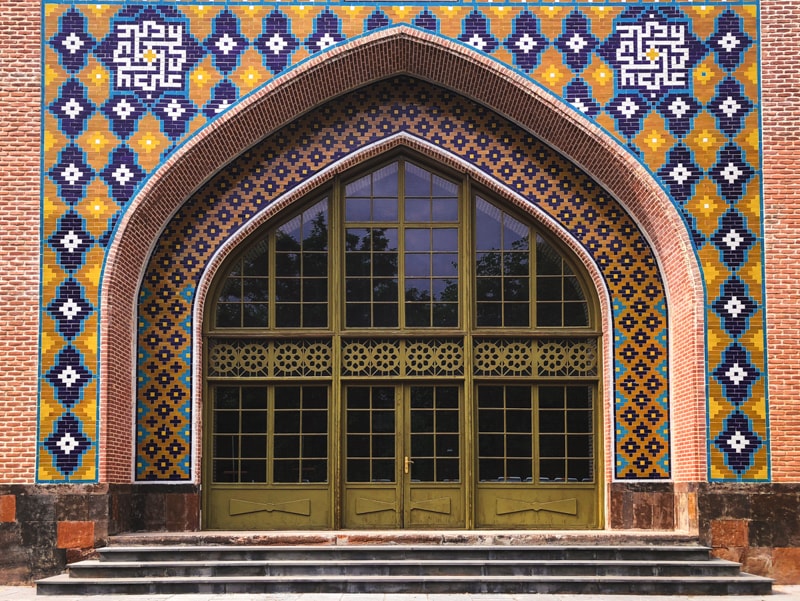 blue mosque yerevan armenia tiles