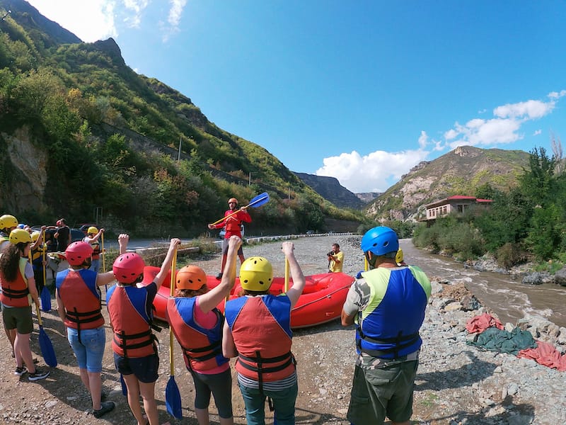 Training how to Raft in Armenia