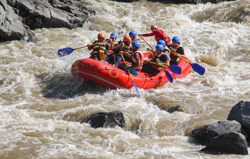 Rafting in Armenia in the Debed River