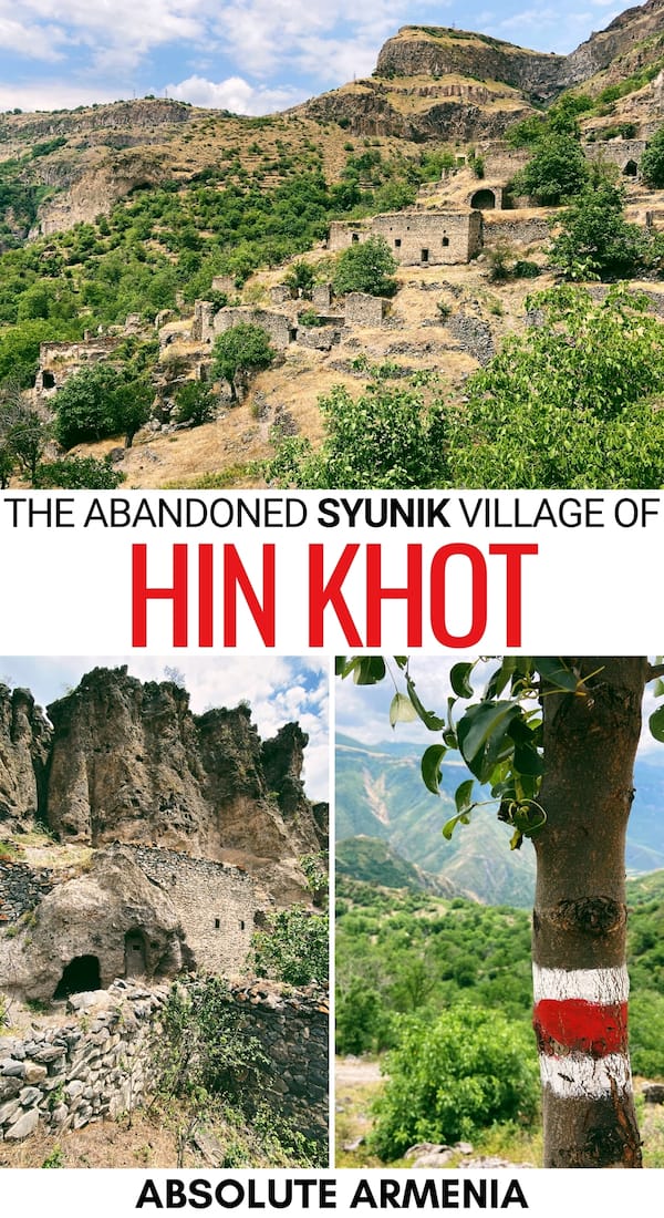 Are you looking to visit Hin Khot, one of the most mysterious abandoned villages in Armenia? This guide details its history, how to visit Hin Khot, and more! | Syunik Armenia | Things to do in Armenia | Visit Armenia | Travel to Armenia