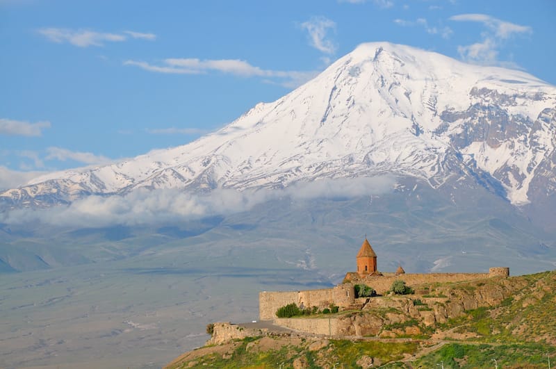 Premium Photo  Tower of the church of holy mother of god in khor virap  monastery ararat province armenia