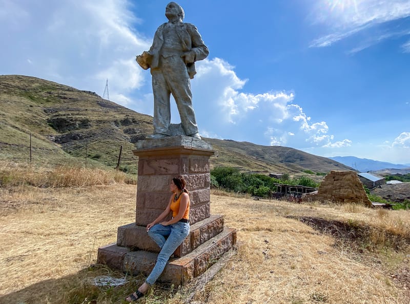 Lenin statue Arin Village Armenia-2