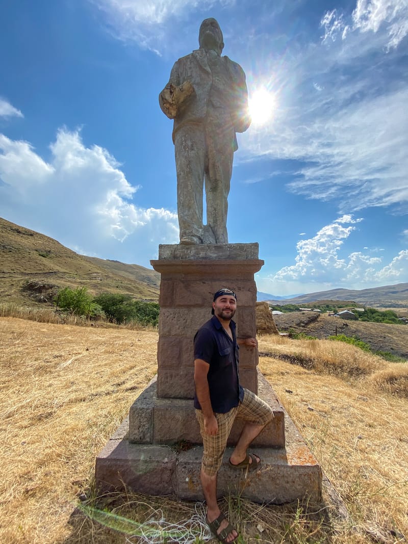 Lenin statue Arin Village Armenia-2