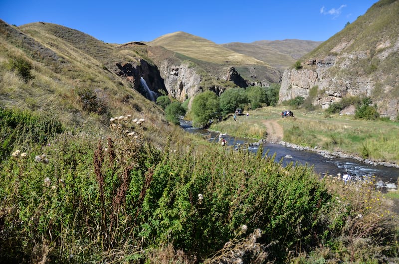 Trchkan Waterfall in Armenia