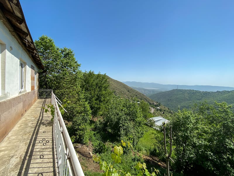 All food is local and eco-clean and I can not imagine a better place to drink your morning coffee! There is a large terrace that overlooks the beautiful, green mountains and valleys. 