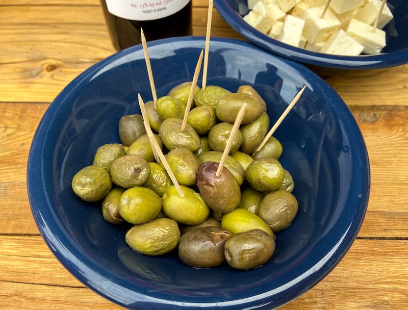Delicious olives at Khachats Toun
