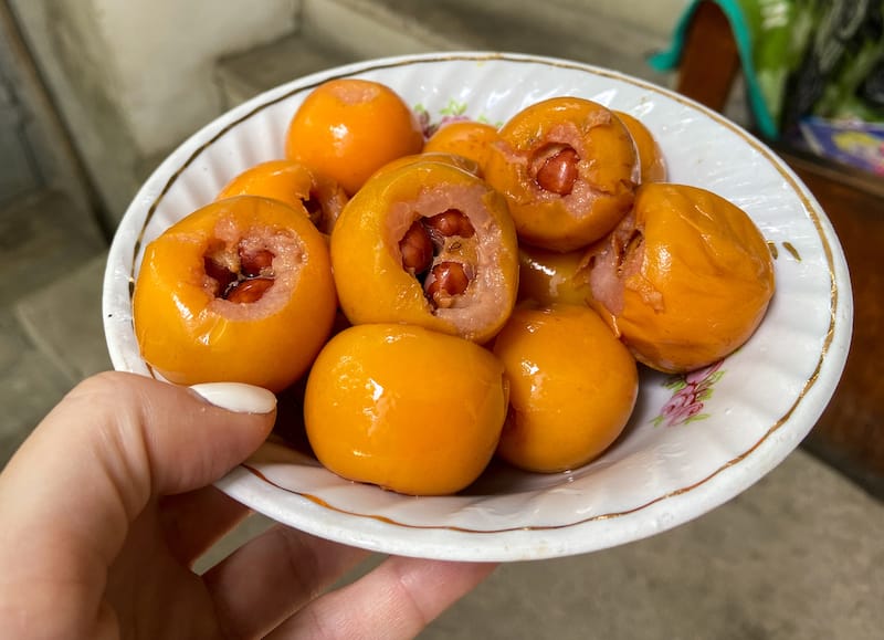 Medlar fruit (mooshmala) preserved