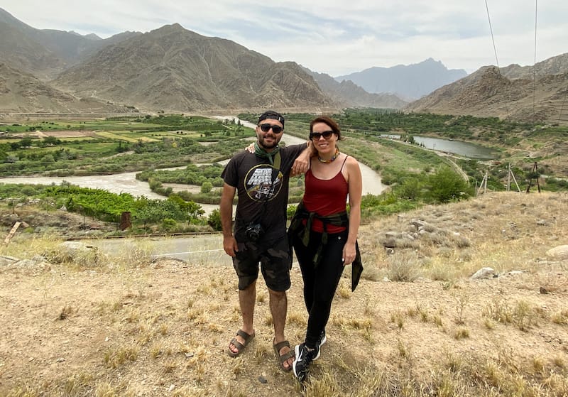 Aram and I on the Araks River border