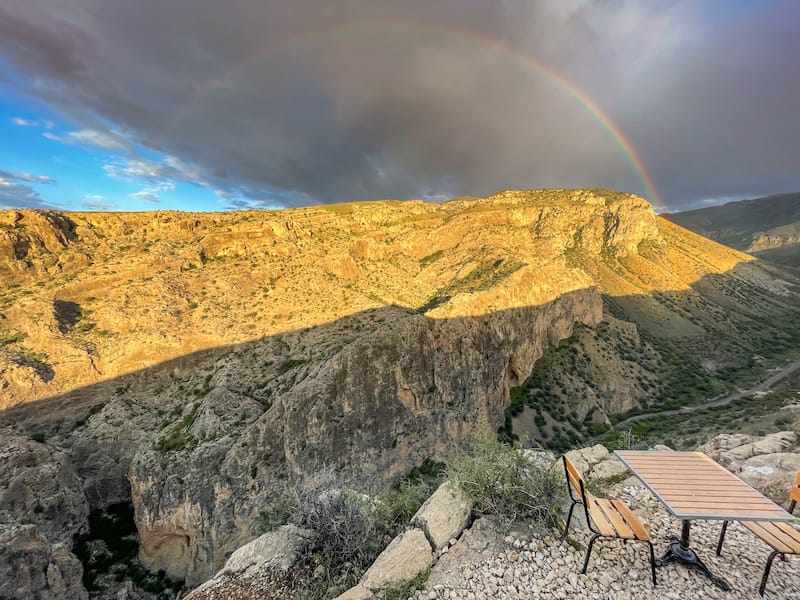 Rainbow over Anapat Canyon