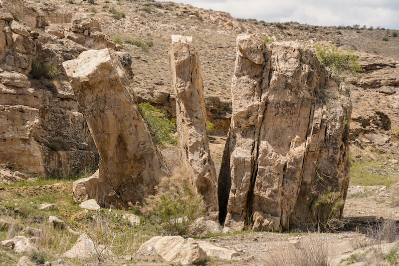 You will pass this interesting rock formation on the way