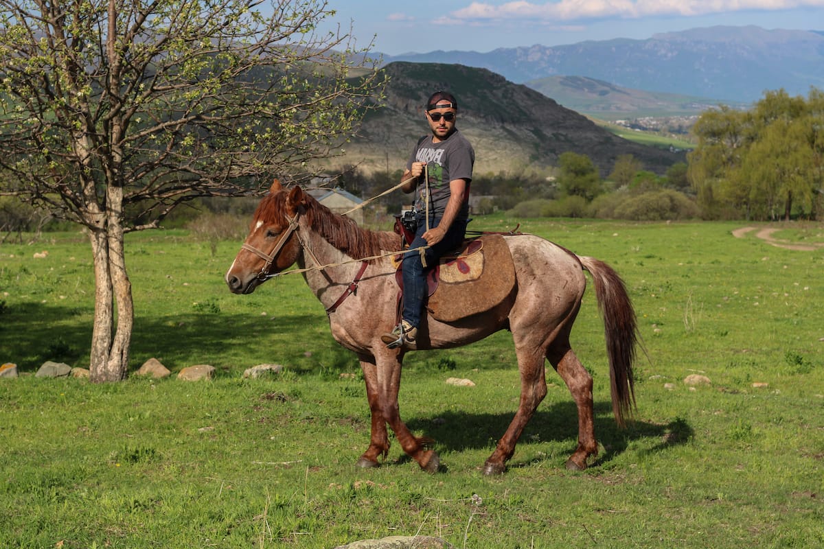 Aram on horseback in Lori