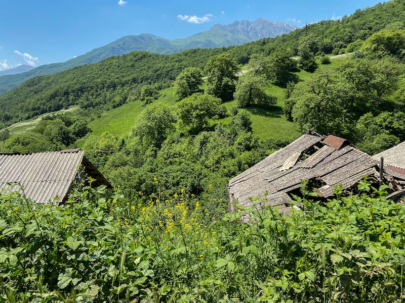 Green hills and mountains of Antarashat