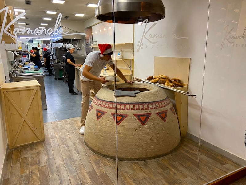 Bread Baking in Yerevan in Winter