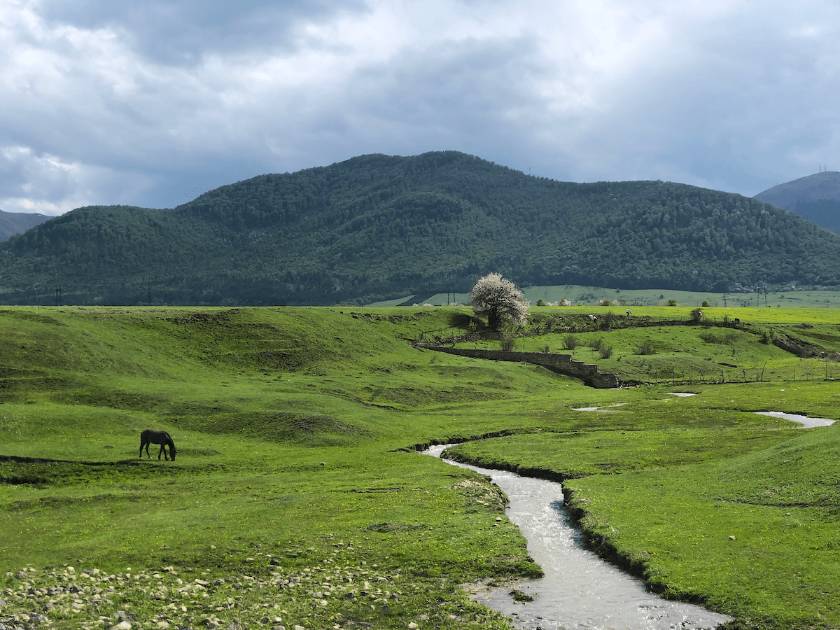 Landscape in Lori region, Armenia. Visit Stepanavan Dendropark 