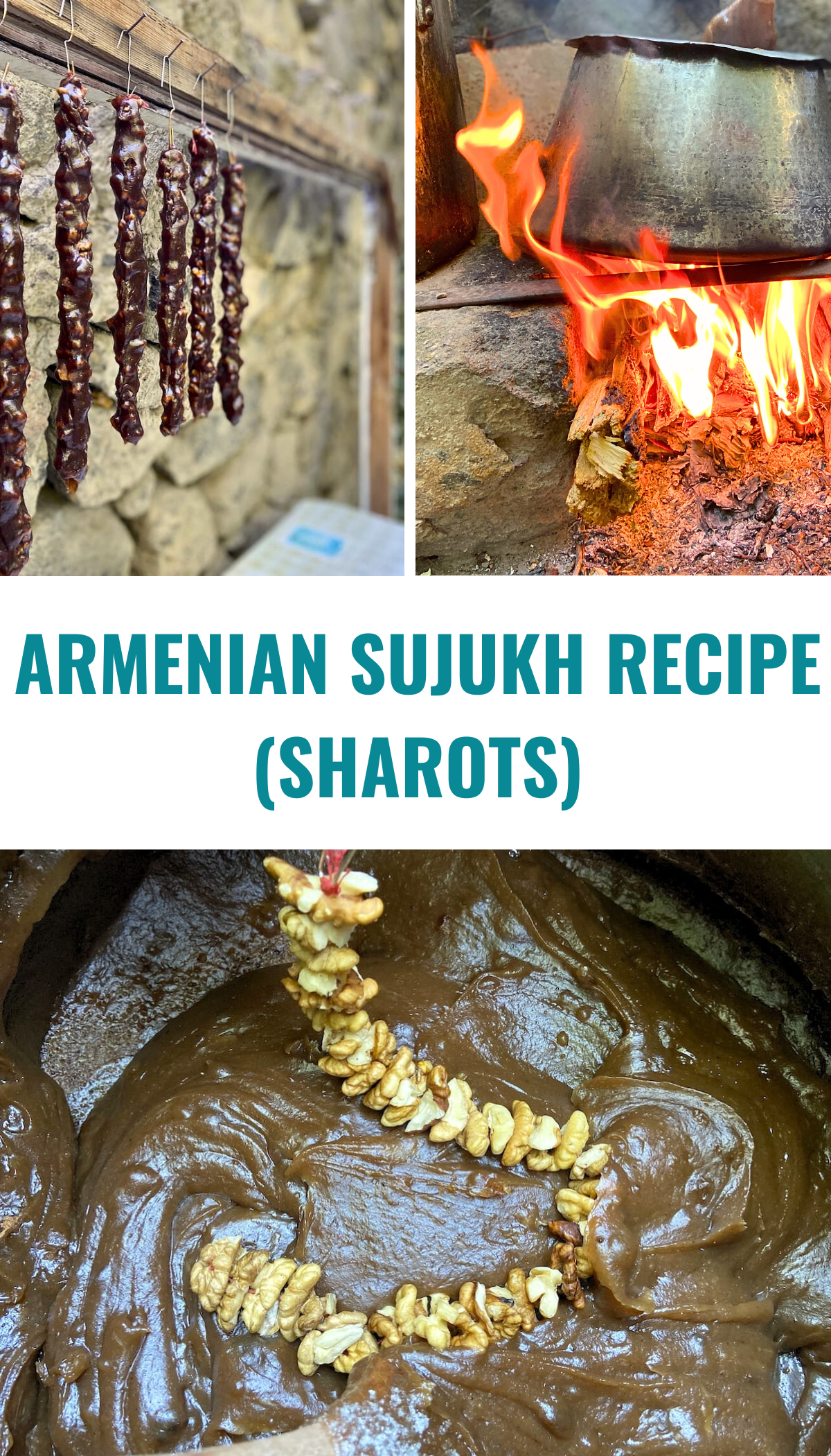 Armenian Sujukh Recipe pin